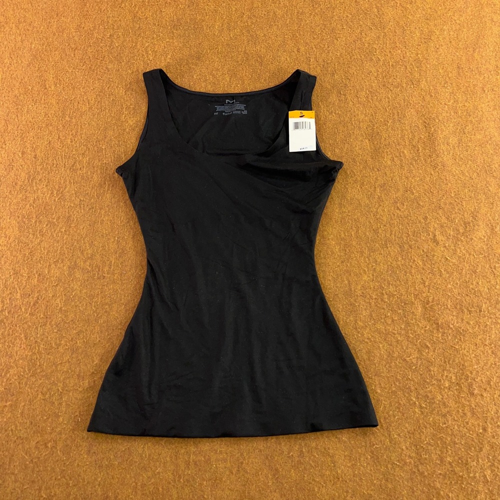 Maidenform Womens Small Black Comfort Devotion Stretch Layering Tank Top NWT